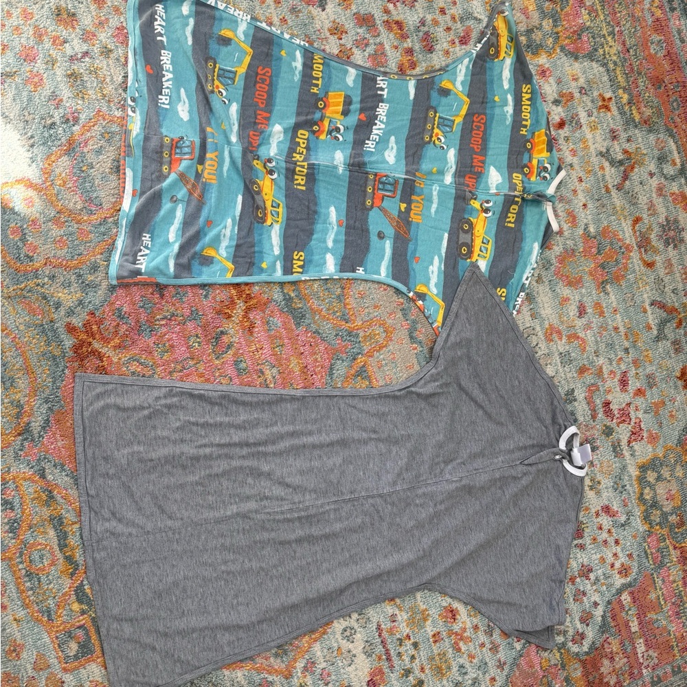 Kids' Gray and Blue Zipadee-Zip Sleep Sacs